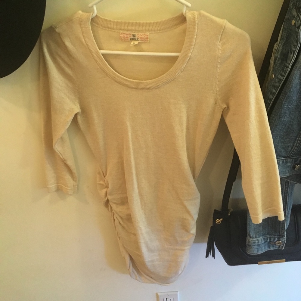 Cream off white tunic dress